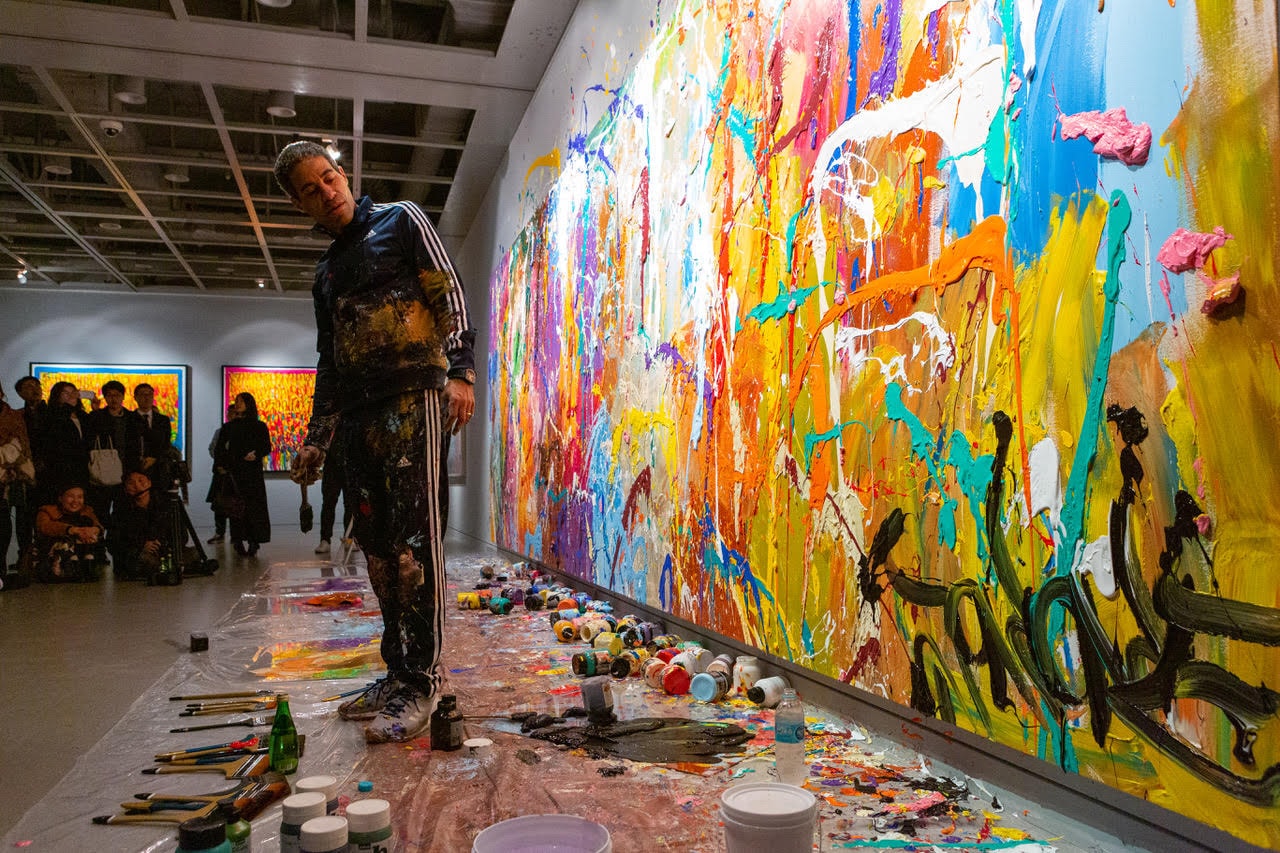 Artist JonOne Unfazed by Defaced Half A Million Graffiti Work Street Noise P/O/S/T Gallery Seoul Korea 