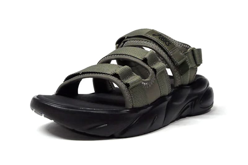 asics sportstyle bondal sandal black wood crepe midnight piedmont gray mantle green release info store list buying guide photos price