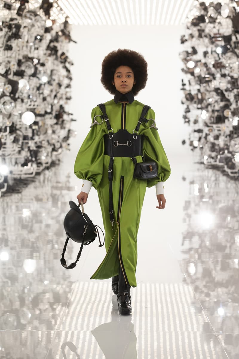 Gucci Debuts Balenciaga "Collab" on "Aria" Runway alessandro michele demna gvasalia collaboration collection 100th anniversary menswear womenswear price buy website logo jacket