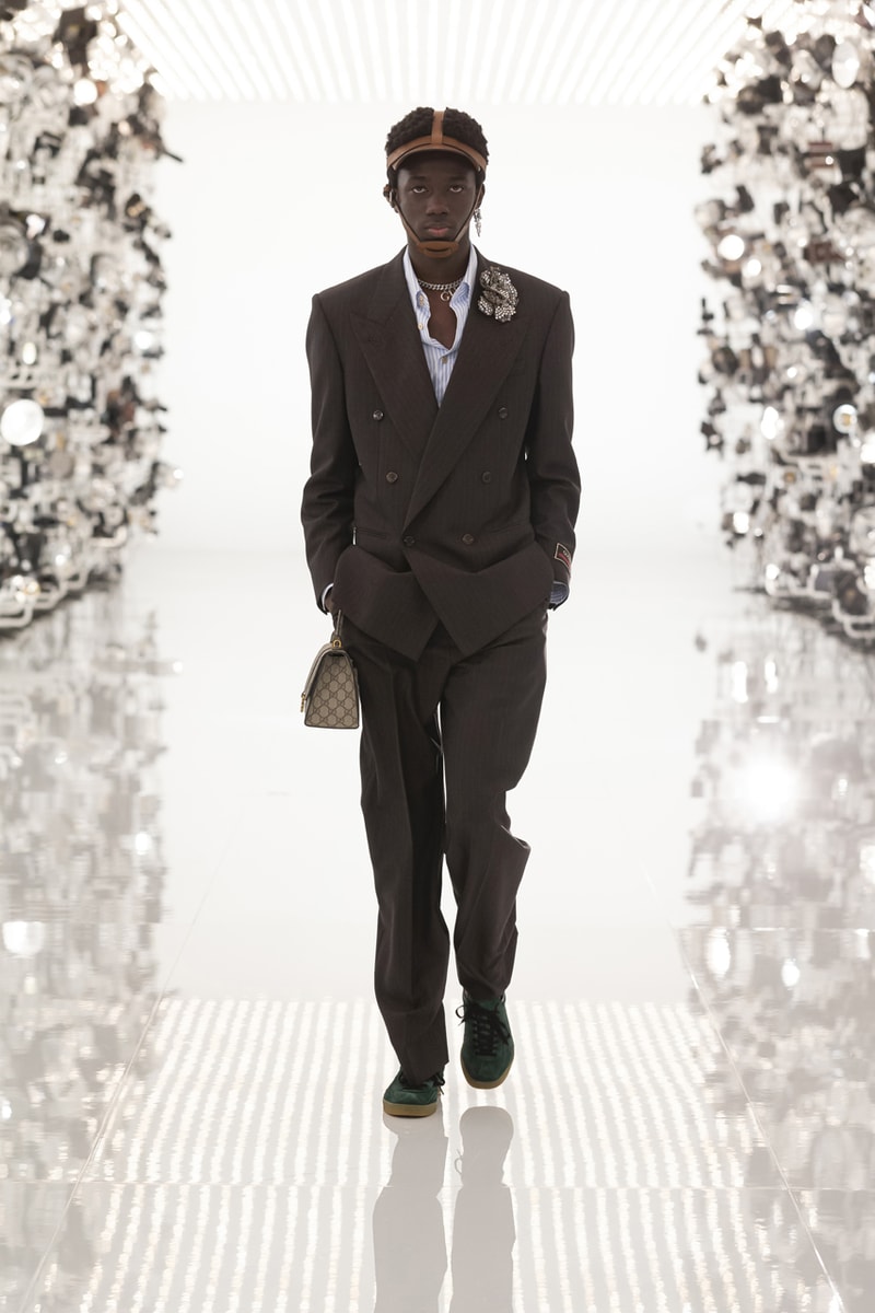Gucci Debuts Balenciaga "Collab" on "Aria" Runway alessandro michele demna gvasalia collaboration collection 100th anniversary menswear womenswear price buy website logo jacket
