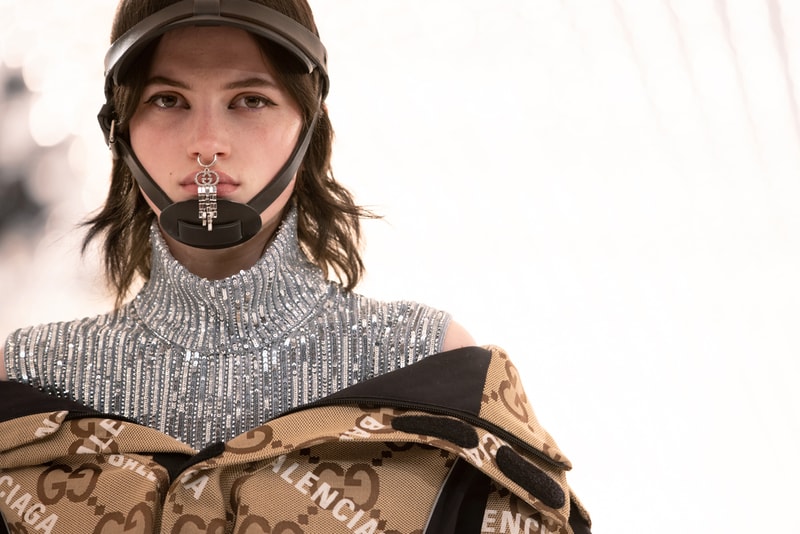 Balenciaga x Gucci Clothing, Accessories, Bags collection collaboration alessandro michele demna gvasalia jacket blazer logo handbag shoes jewelry runway show aria 100th annviersary kering