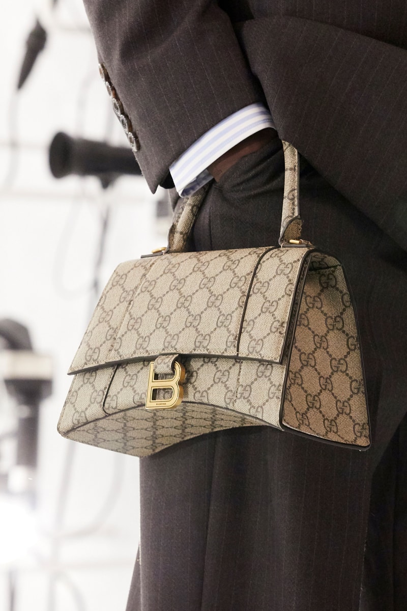 Balenciaga x Gucci Clothing, Accessories, Bags collection collaboration alessandro michele demna gvasalia jacket blazer logo handbag shoes jewelry runway show aria 100th annviersary kering
