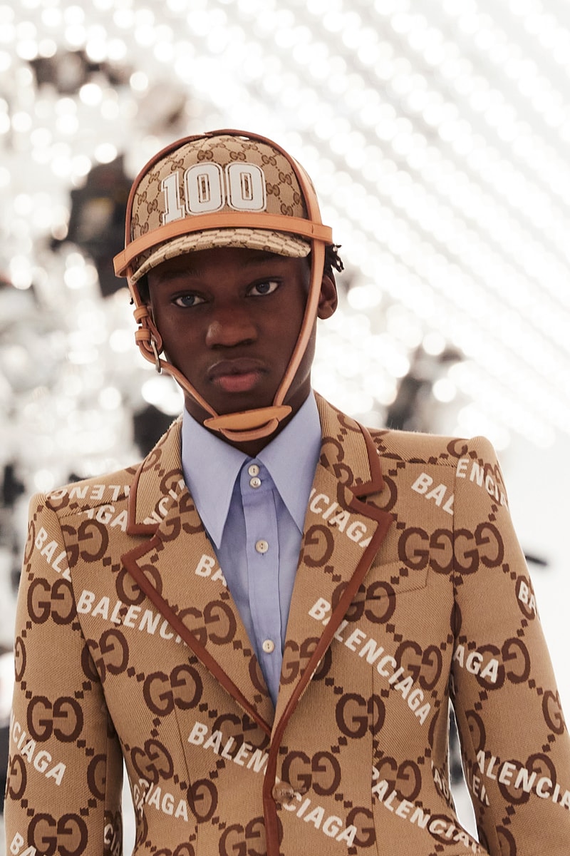 Balenciaga x Gucci Clothing, Accessories, Bags collection collaboration alessandro michele demna gvasalia jacket blazer logo handbag shoes jewelry runway show aria 100th annviersary kering