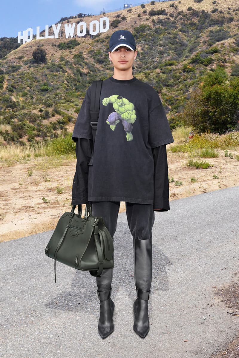 Balenciaga Winter 2021 Pre-Collection Lookbook fall fw21 menswear womenswear co-ed vibram shoes collaboration sneaker gay pride hoodie hulk tee shirt demna gvasalia dad shoe reebok collaboration first look on feet colorway