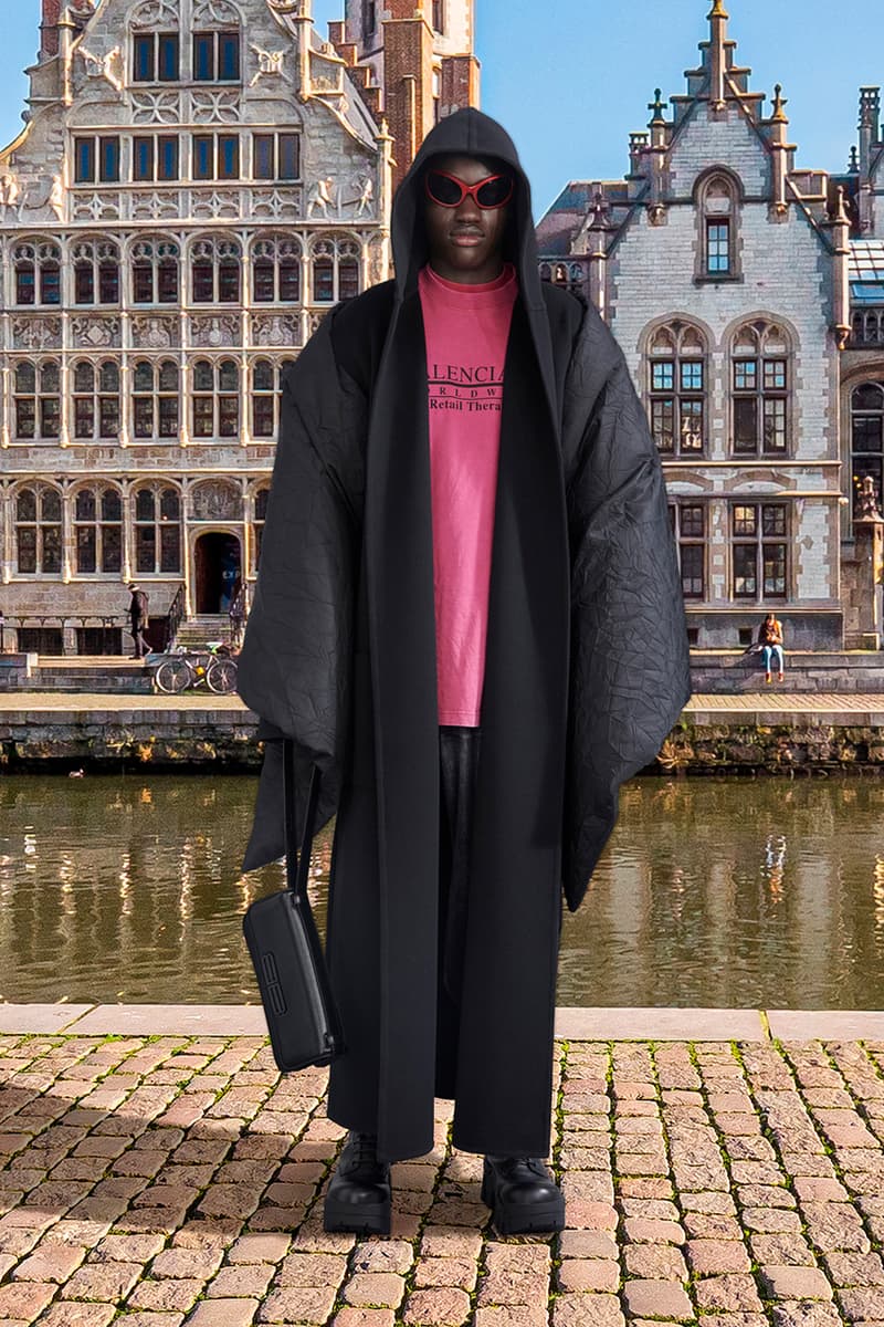 Balenciaga Winter 2021 Pre-Collection Lookbook fall fw21 menswear womenswear co-ed vibram shoes collaboration sneaker gay pride hoodie hulk tee shirt demna gvasalia dad shoe reebok collaboration first look on feet colorway