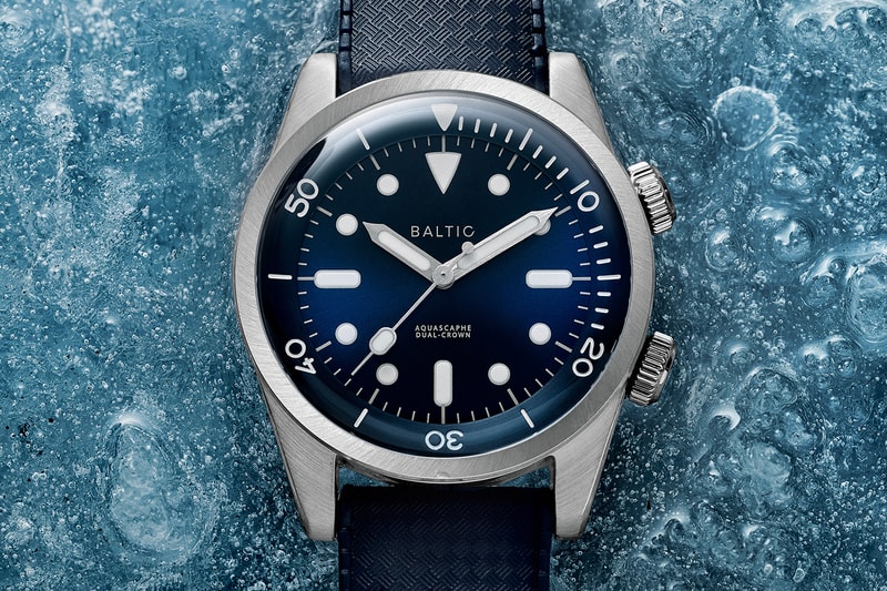 Baltic AQUASCAPHE Dual-crown dive compressor watch french dive watch france ice dual-crown miyota automatic watches 