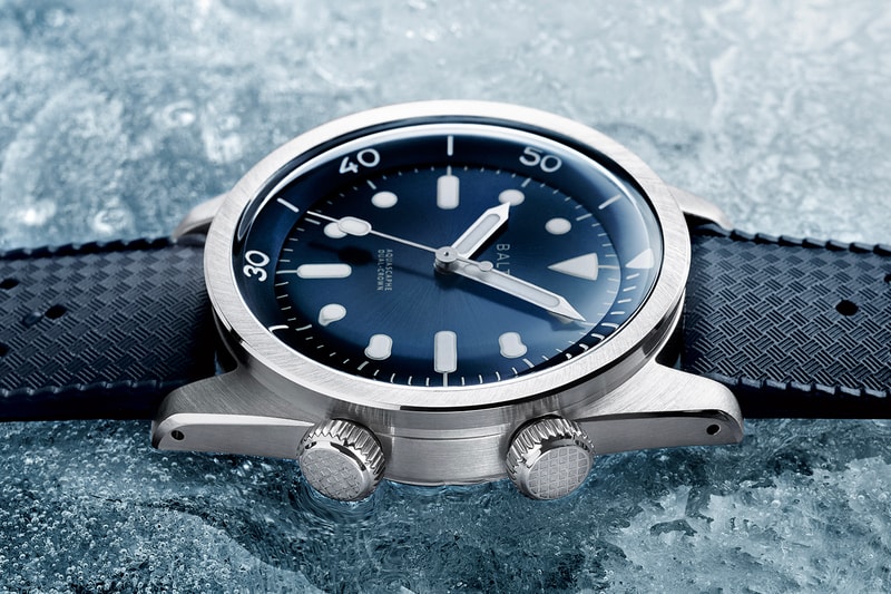 Baltic AQUASCAPHE Dual-crown dive compressor watch french dive watch france ice dual-crown miyota automatic watches 