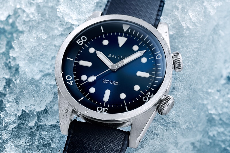 Baltic AQUASCAPHE Dual-crown dive compressor watch french dive watch france ice dual-crown miyota automatic watches 