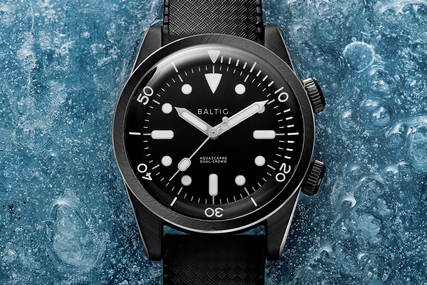 Baltic AQUASCAPHE Dual-crown dive compressor watch french dive watch france ice dual-crown miyota automatic watches 