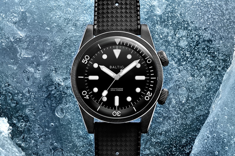 Baltic AQUASCAPHE Dual-crown dive compressor watch french dive watch france ice dual-crown miyota automatic watches 