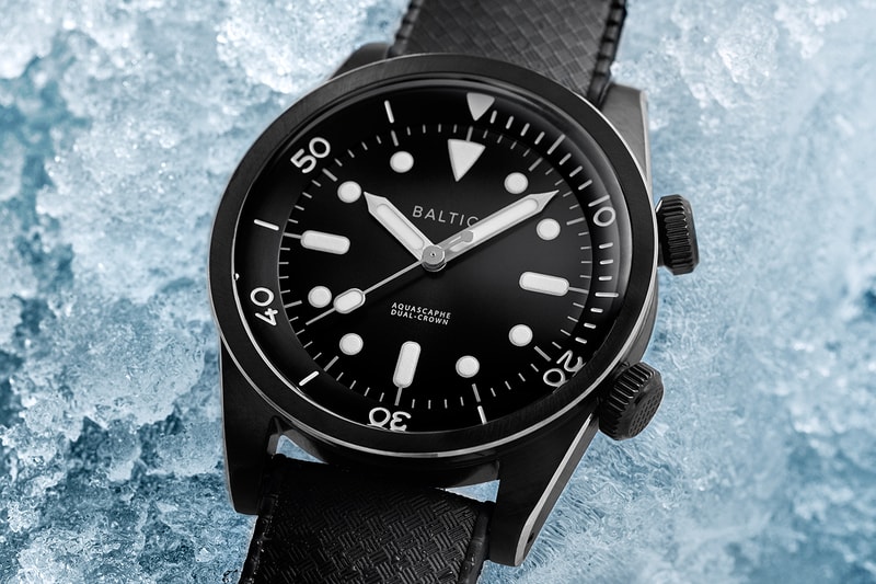 Baltic AQUASCAPHE Dual-crown dive compressor watch french dive watch france ice dual-crown miyota automatic watches 