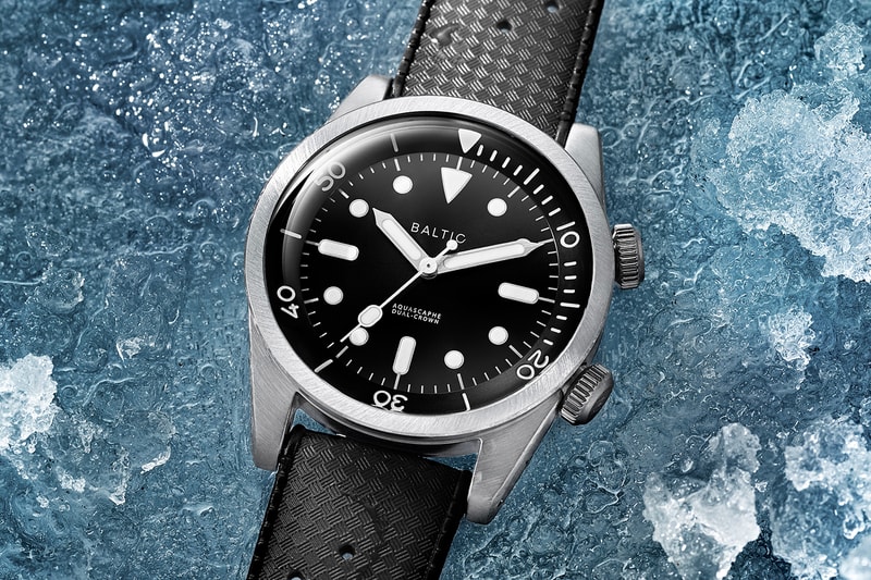 Baltic AQUASCAPHE Dual-crown dive compressor watch french dive watch france ice dual-crown miyota automatic watches 