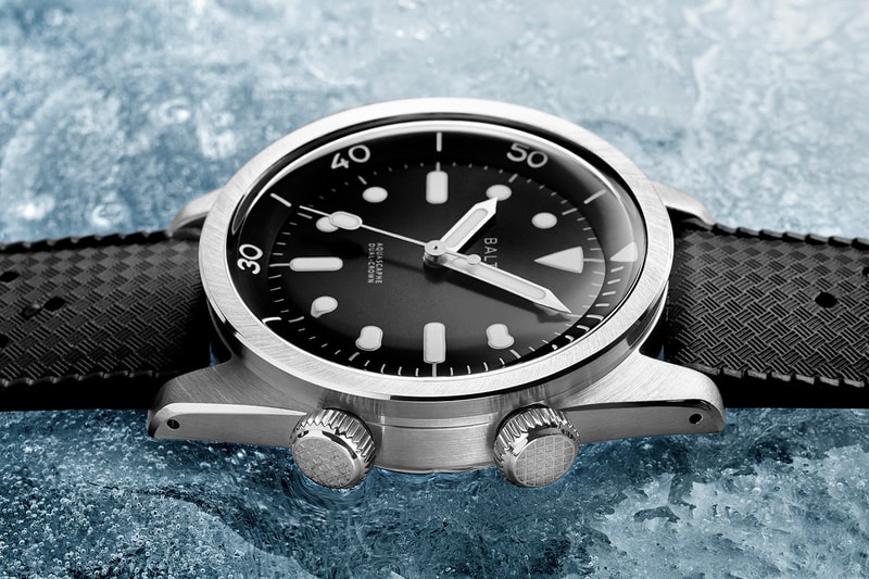 Baltic AQUASCAPHE Dual-crown dive compressor watch french dive watch france ice dual-crown miyota automatic watches 