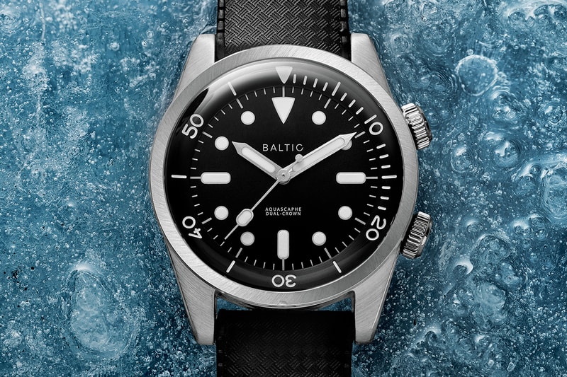 Baltic AQUASCAPHE Dual-crown dive compressor watch french dive watch france ice dual-crown miyota automatic watches 