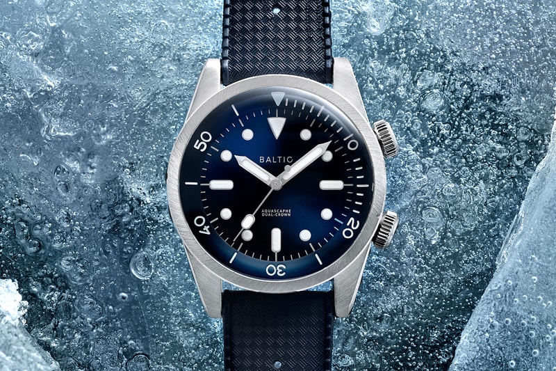 Baltic AQUASCAPHE Dual-crown dive compressor watch french dive watch france ice dual-crown miyota automatic watches 