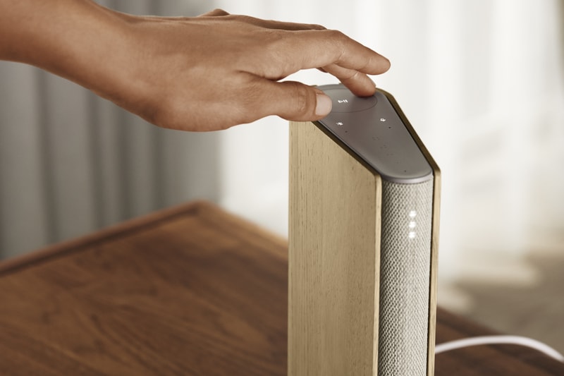 Bang & Olufsen Emerge Home Entertainment Wireless Speaker Benjamin Hubert Design Agency LAYER Book Spine Bookshelf Minimal Design Release Information New Tech Technology Interior Danish Audio Listen Stream Spotify Apple Music Google Play Cast