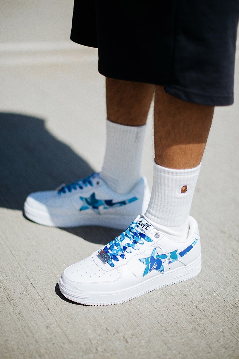 bape a bathing ape footwear sneakers streetwear fashion camo military air force nike basketball vintage retro 