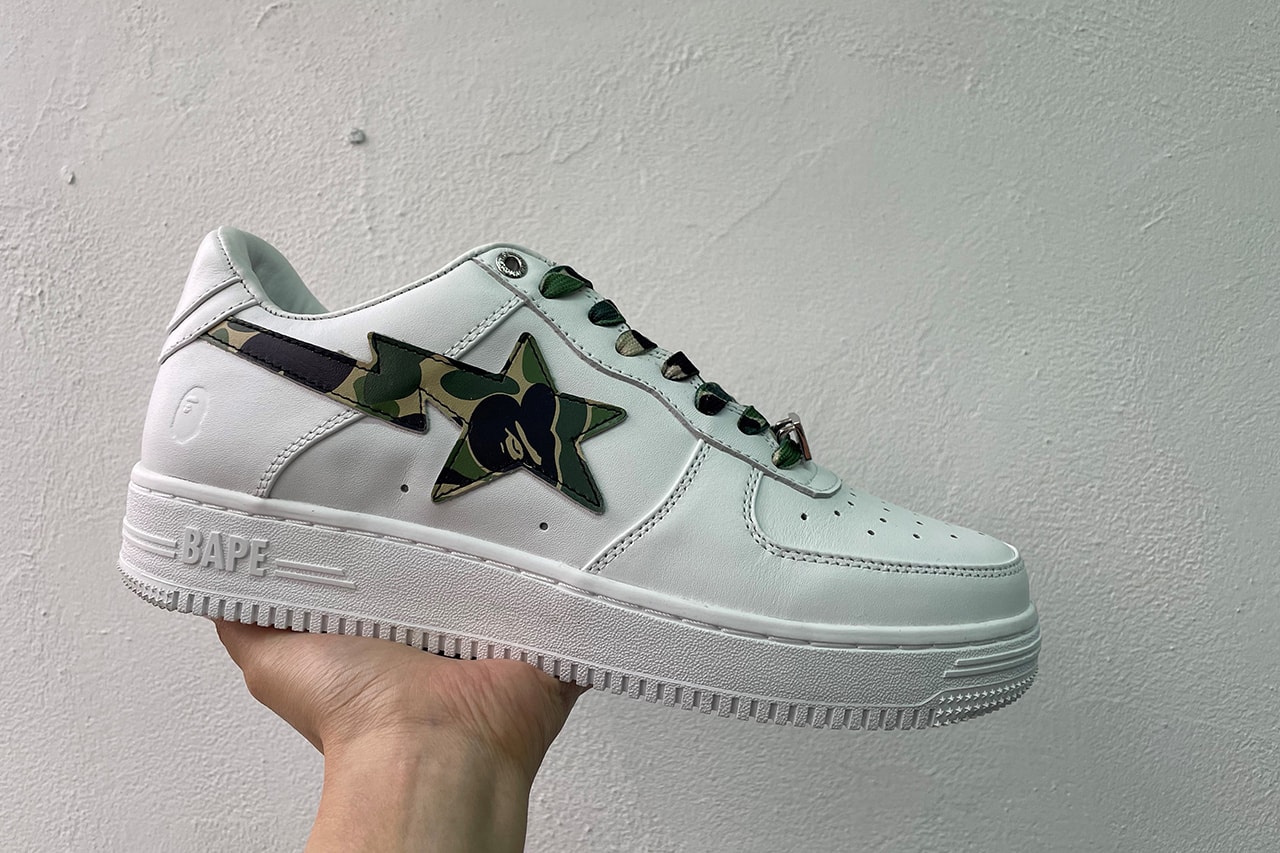 BAPE Issues Spring-Ready ABC CAMO BAPESTA Colorways green reed pink blue release date info buy price