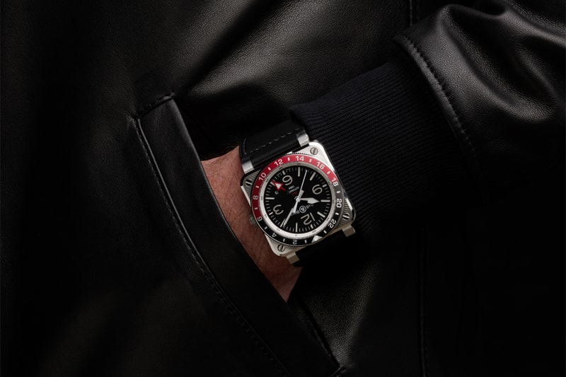 bell ross france french watchmaking br 03 93 gmt triple timezone coke bezel square watch timepiece watches and wonders 2021