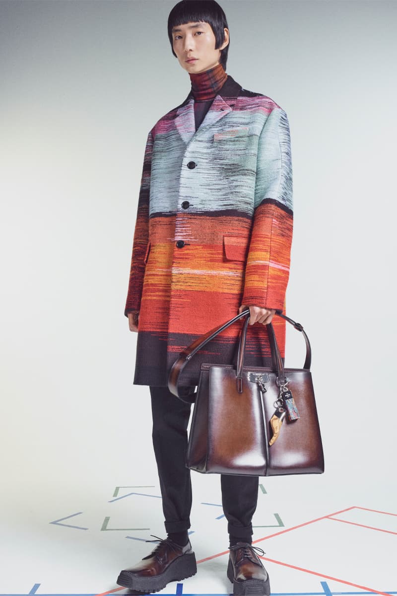 Berluti Fall/Winter 2021 Channels Lev Khesin's Abstract, Tactile Patterns Lookbook Kris Van Assche Lev Khesin fashion paris fashion week louis vuitton lvmh