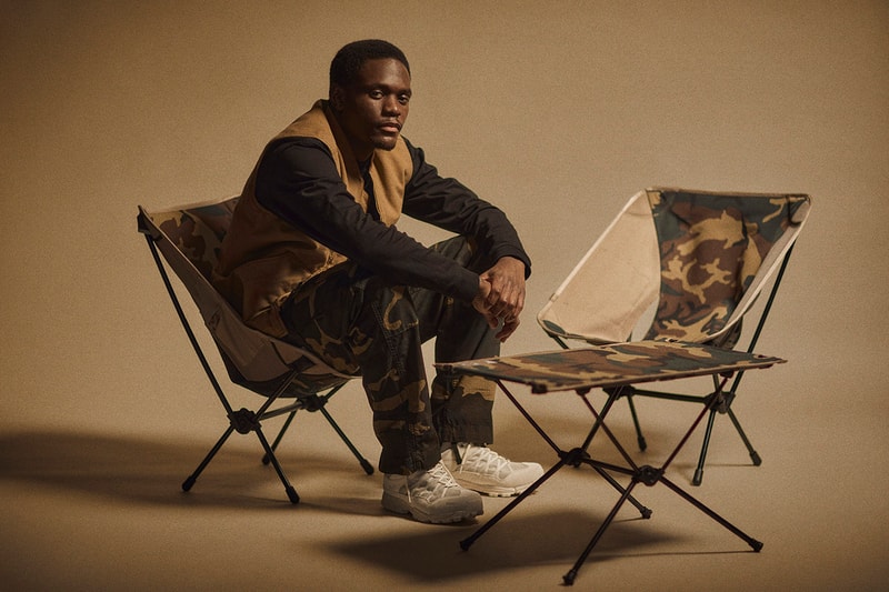 carhartt wip work in progress helinox chair table valiant laurel camouflage lightweight packable portable details