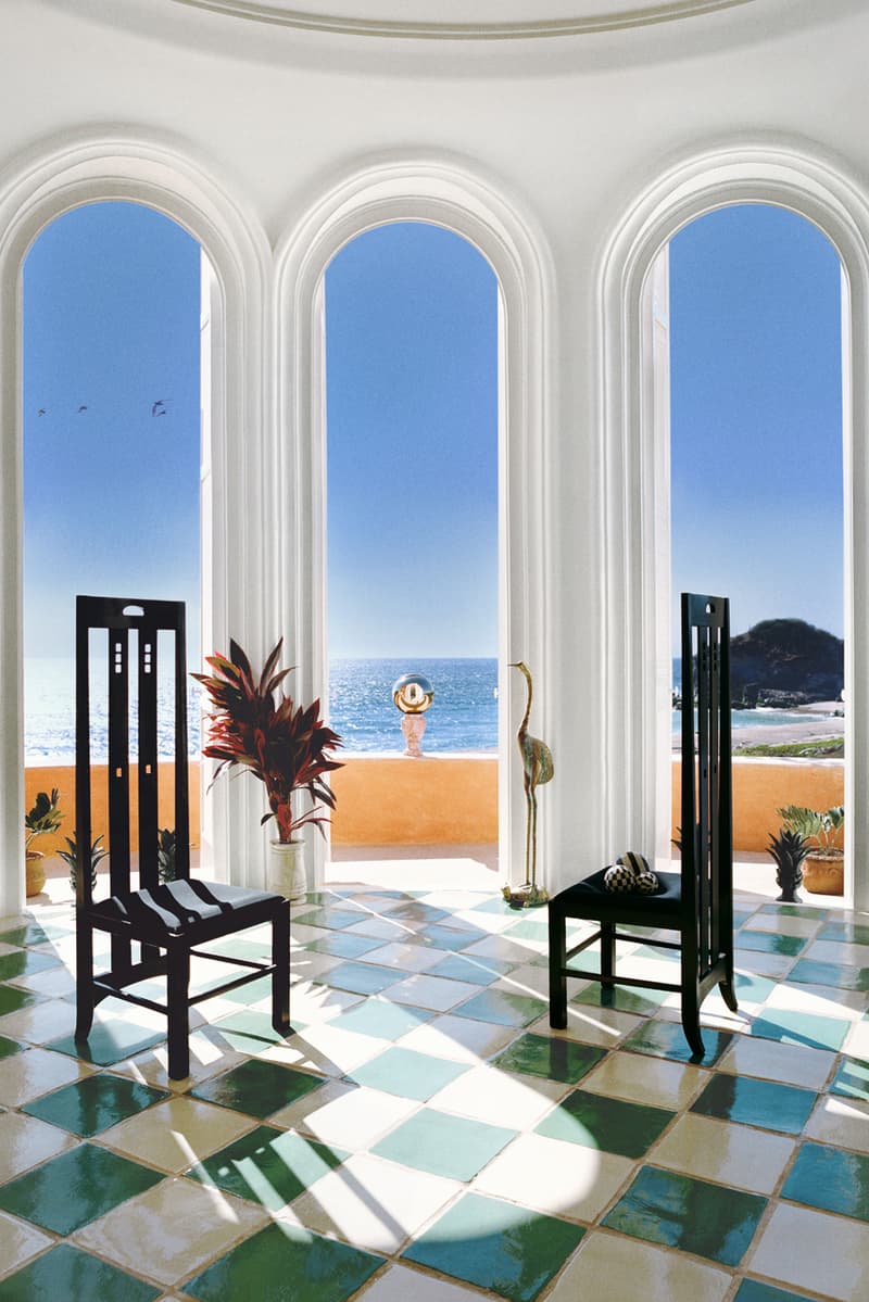 Casablanca Drops Custom Patterned Surfboards spring summer 2021 ss21 collection After The Rain Comes The Rainbow