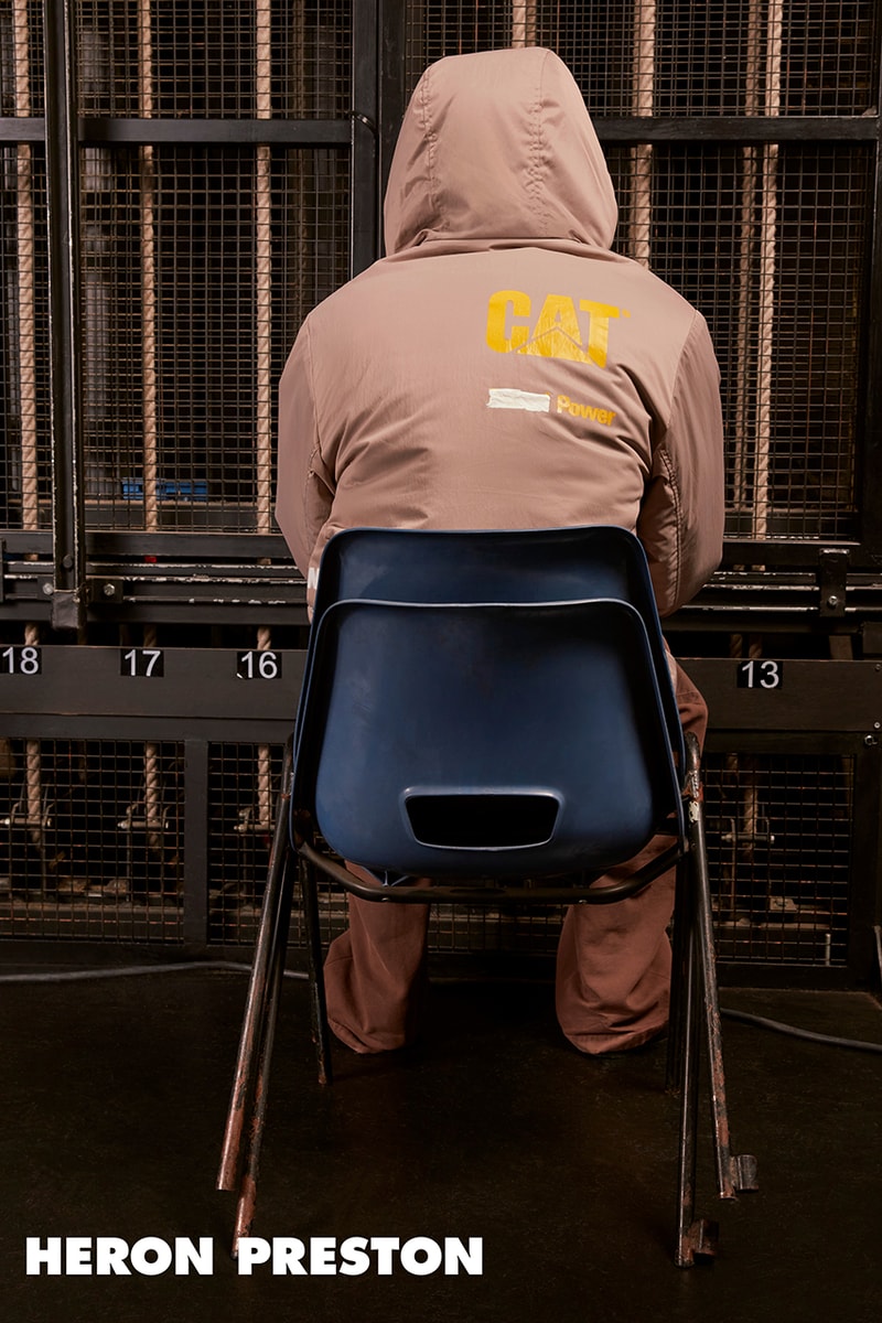CAT x Heron Preston Spring/Summer 2021 Collaboration collection ss21 caterpillar menswear clothing jacket tee shirt pants hat brand