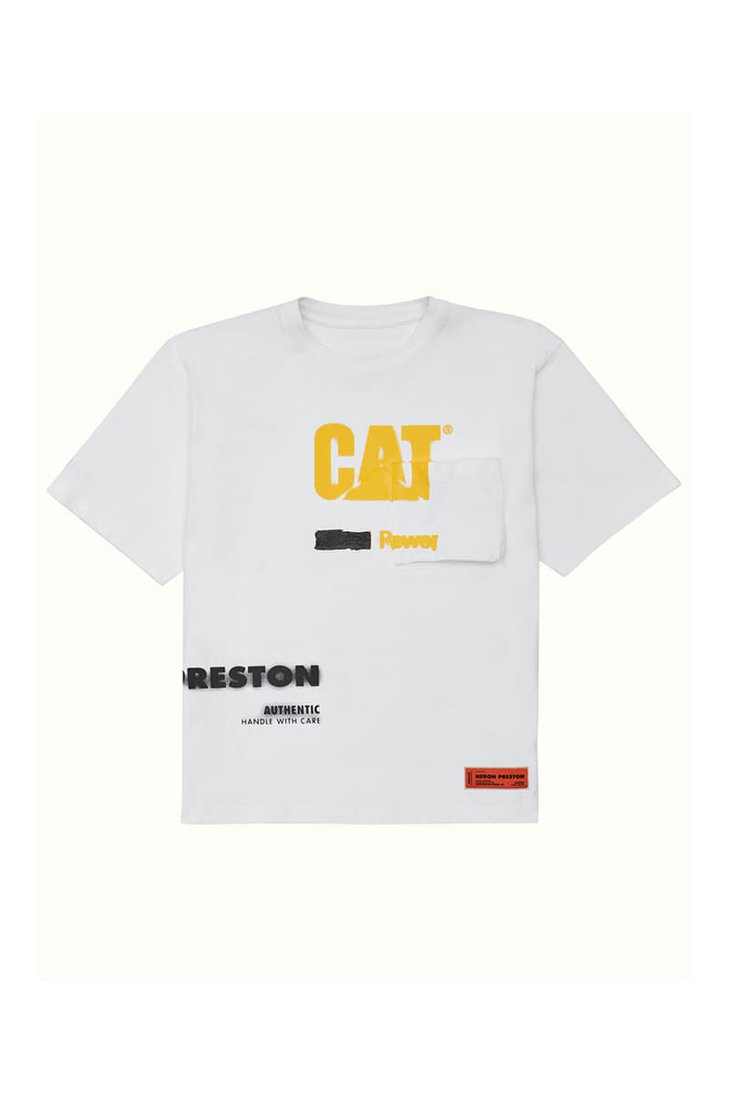 CAT x Heron Preston Spring/Summer 2021 Collaboration collection ss21 caterpillar menswear clothing jacket tee shirt pants hat brand