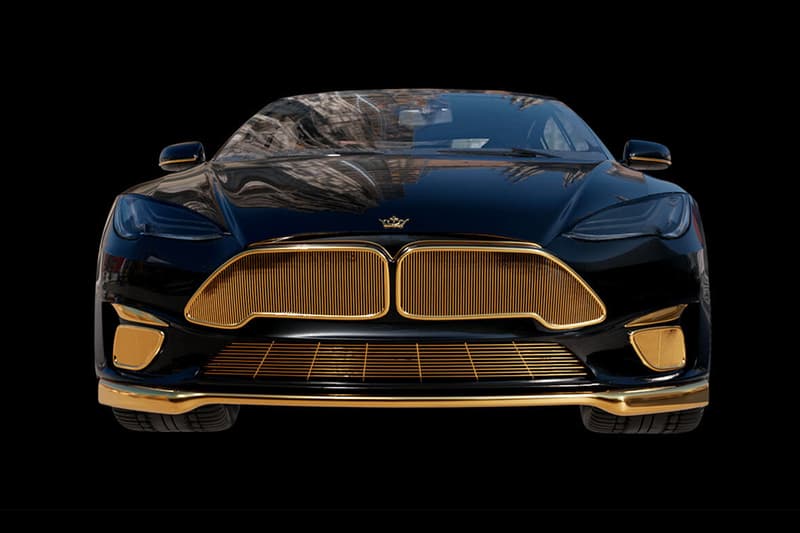 Caviar Tesla Model S Plaid+ Model Excellence 24K edition Double electroplated luxury 24k electric cars Elon Musk