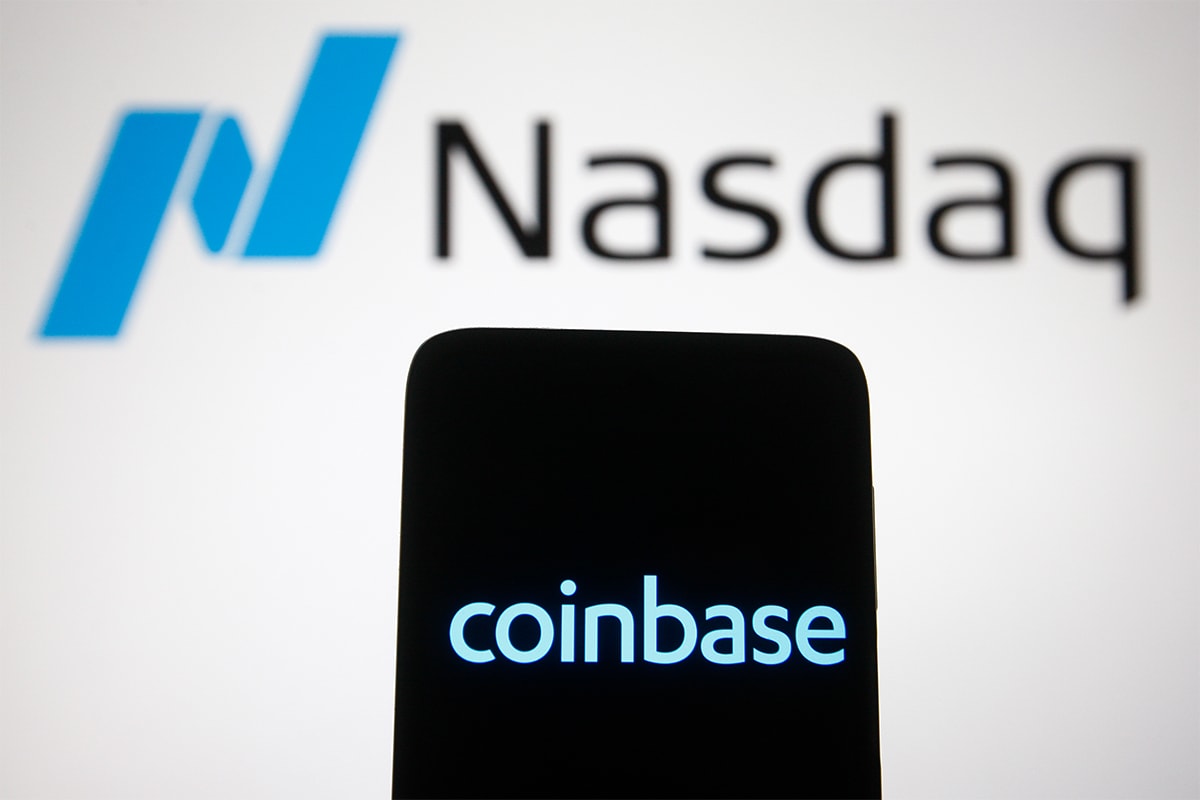 coinbase cryptocurrency bitcoin exchange platform first quarter q1 2021 revenue 900 percent increase soar initial public offering ipo nasdaq