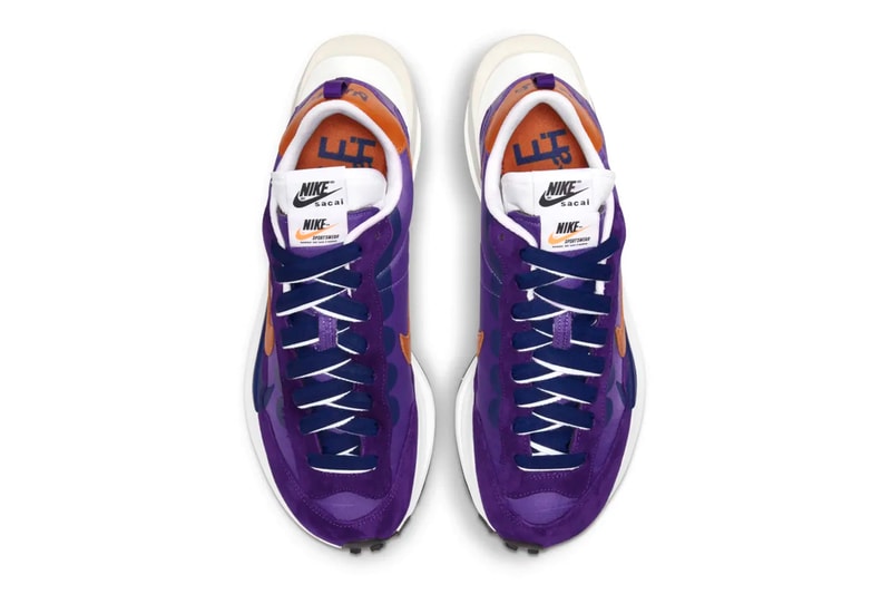 sacai Nike Vaporwaffle Dark Iris Official Look Release Info DD1875-500 Price Date Buy Chitose Abe sesame
