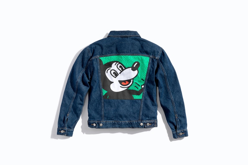 Disney Mickey Mouse x Keith Haring x Levi's Collaboration customization denim jackets pants tailor shop print bar collection release date info price