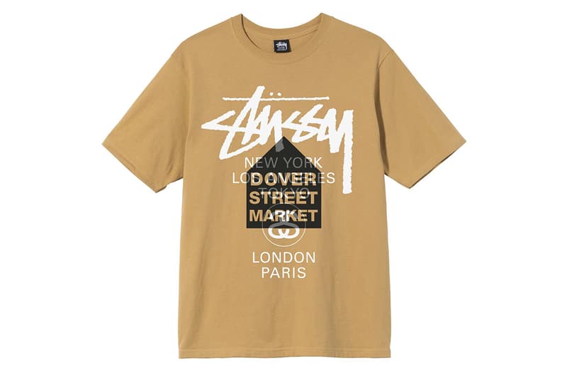 Dover Street Market x Stüssy World Tour Graphics collection collaboration tee shirt hoodie logo dsm new york ginza london buy price colorway info drop