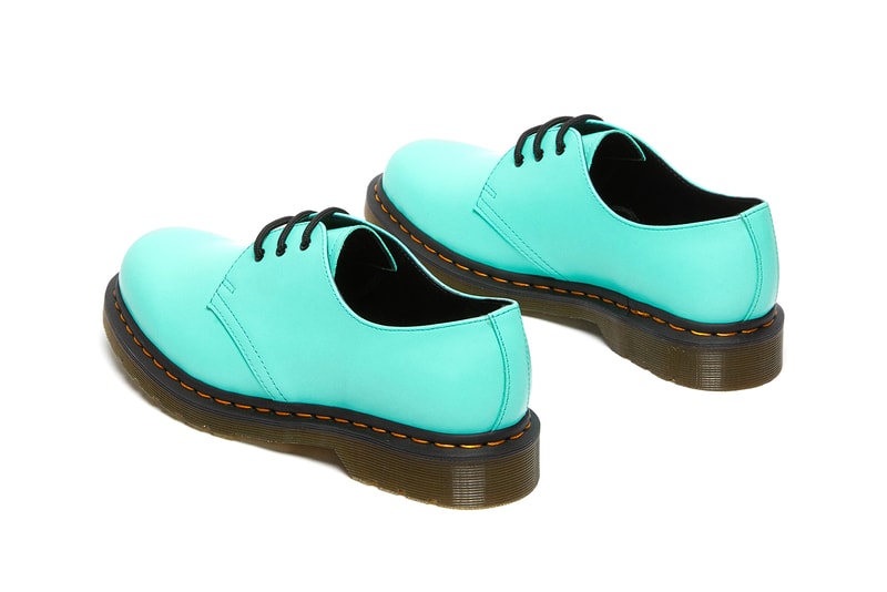 dr martens 1461 60th anniversary iced elastic leo zip peppermint green release info store list buying guide photos price 