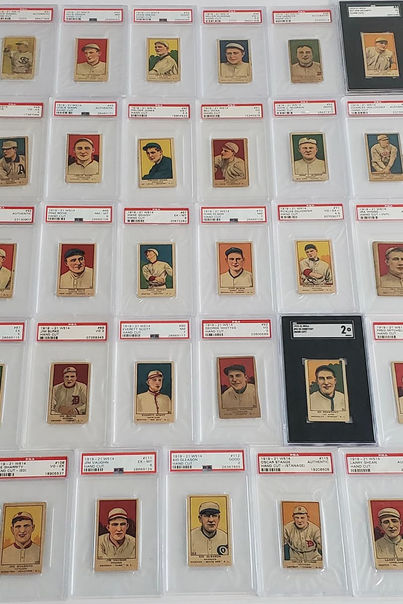 eBay 450 PSA Graded Vintage Baseball Card Collection Auction babe ruth 1911 Cy Young 1948 Ted Williams 1909 E90 Christy Mathewson 1949 Duke Snider Rookie 