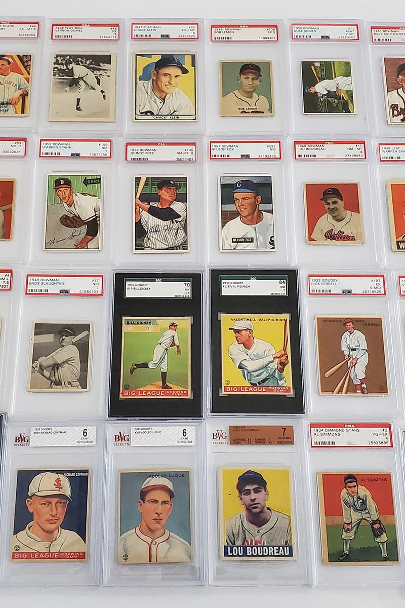 eBay 450 PSA Graded Vintage Baseball Card Collection Auction babe ruth 1911 Cy Young 1948 Ted Williams 1909 E90 Christy Mathewson 1949 Duke Snider Rookie 