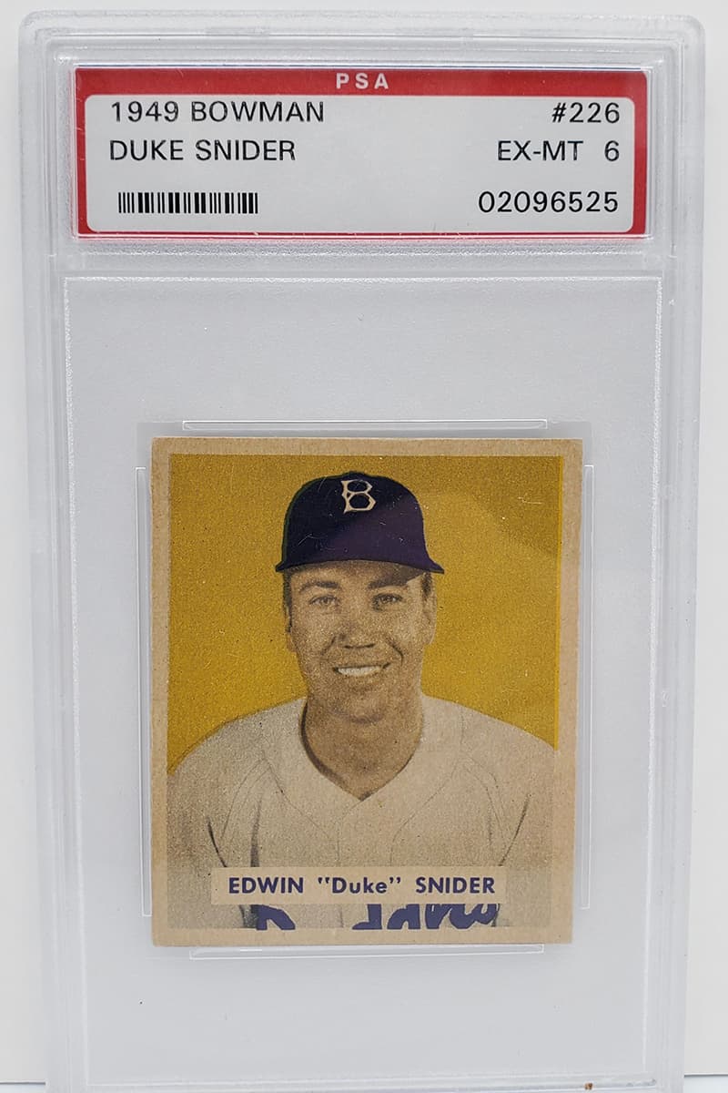 eBay 450 PSA Graded Vintage Baseball Card Collection Auction babe ruth 1911 Cy Young 1948 Ted Williams 1909 E90 Christy Mathewson 1949 Duke Snider Rookie 