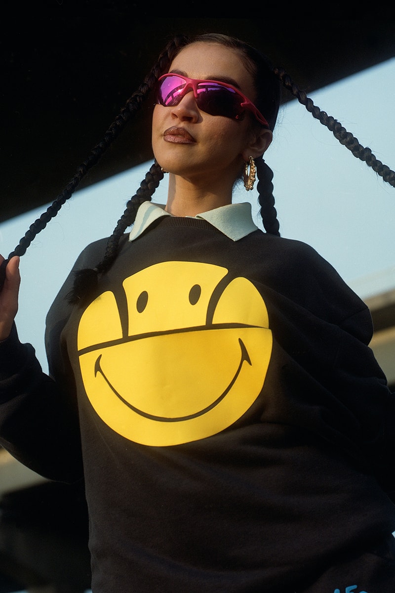 ellesse smiley harvey ball yellow rave culture wavey garms dj outdoor speakers british music 