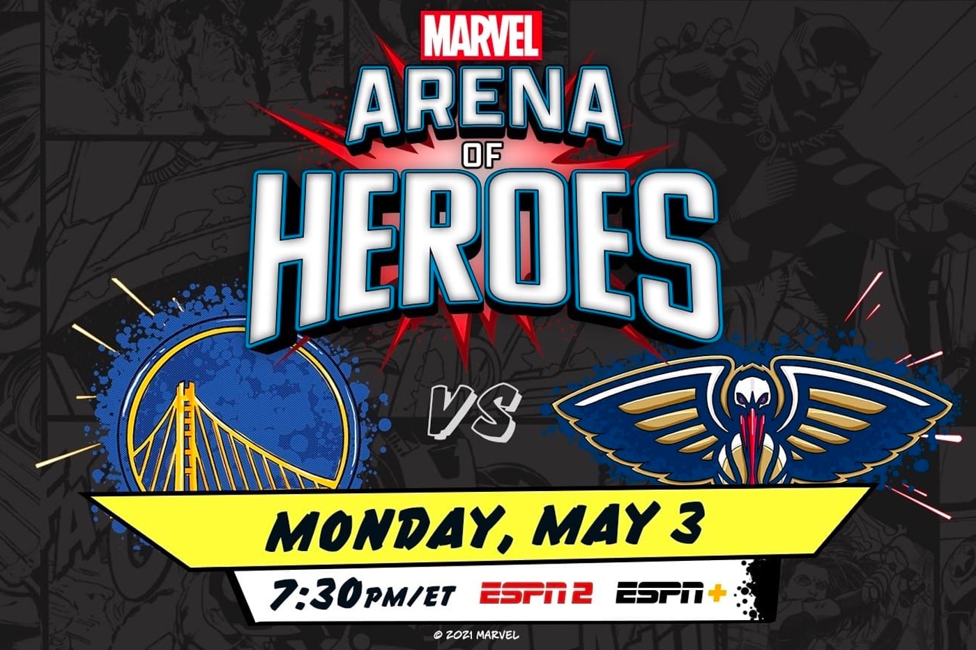 ESPN Marvel Avengers-Themed Golden State Warriors New Orleans Pelicans Game Mixed Reactions