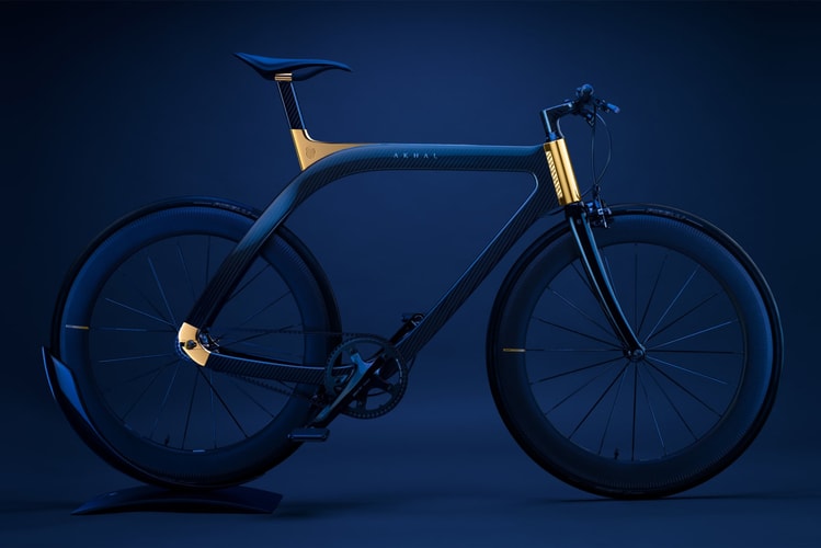 Design Studio Extans Debuts Beautiful Blue Carbon Fiber Akhal Sheen Bicycle