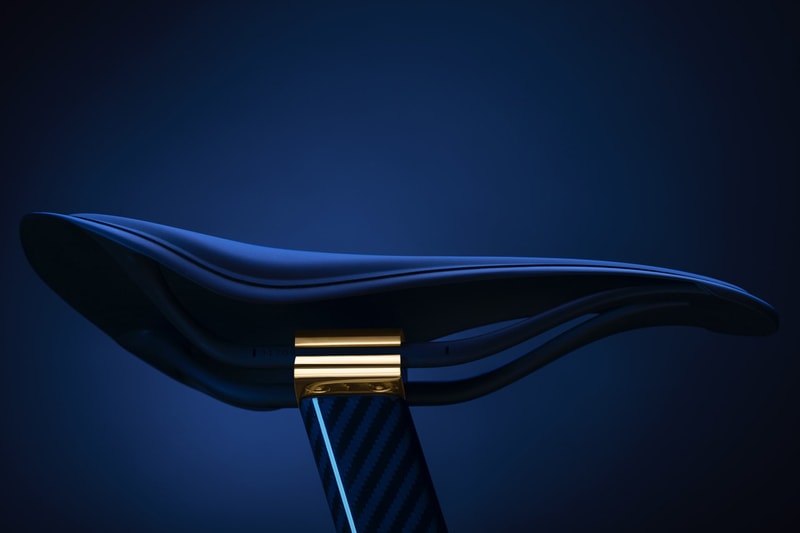 extans design studio blue carbon fiber bicycle 24 karat gold trim official release date info photos price store list buying guide 