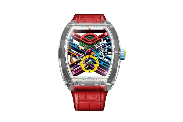 Franck Muller Drops Vanguard Skeleton Sapphire Color Dreams