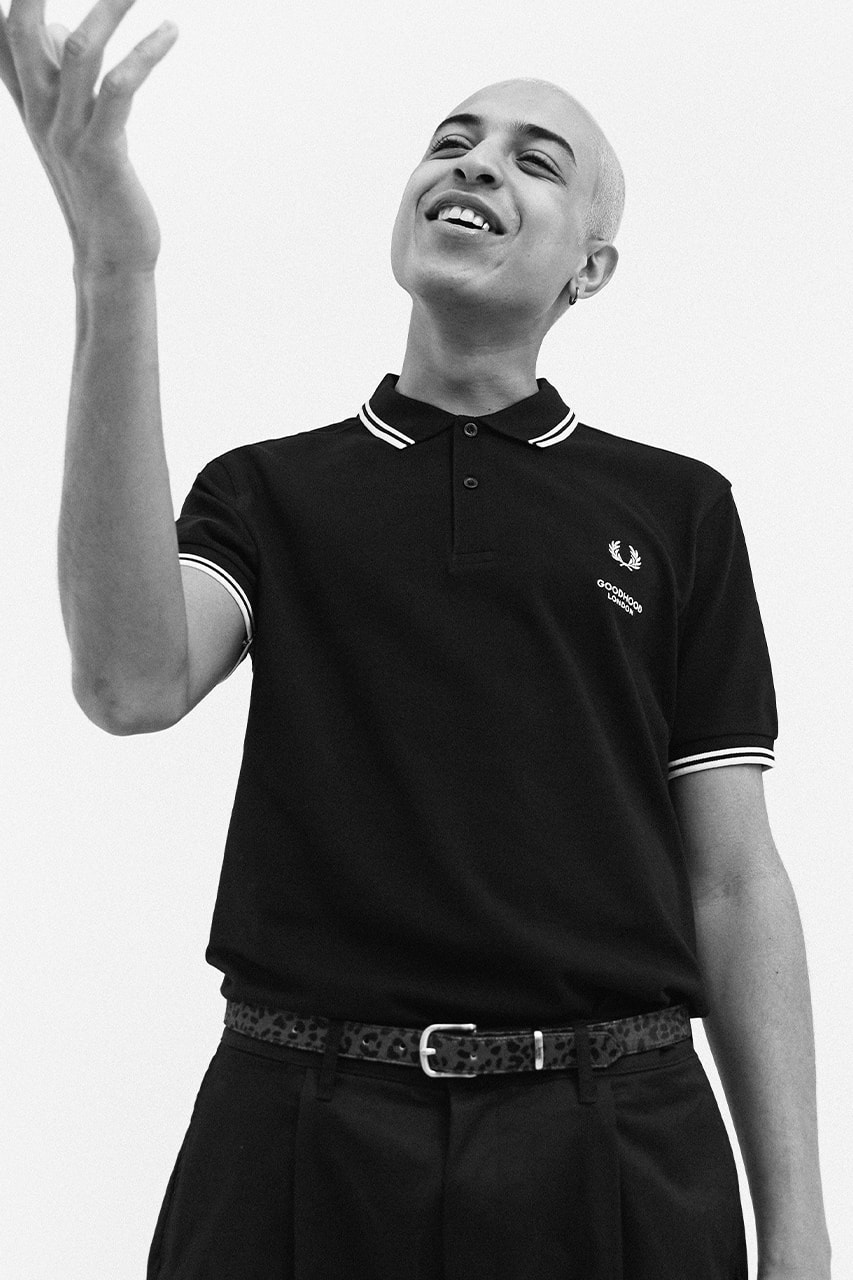 Fred Perry x Goodhood Collaboration Release Info polo shirt information lookbook monochrome