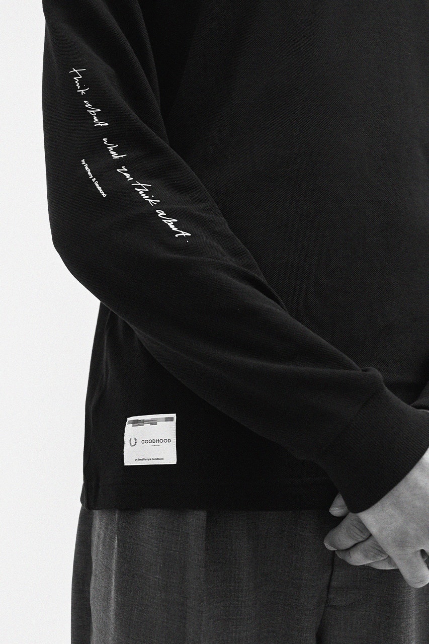 Fred Perry x Goodhood Collaboration Release Info polo shirt information lookbook monochrome