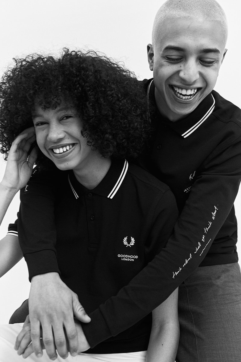 Fred Perry x Goodhood Collaboration Release Info polo shirt information lookbook monochrome