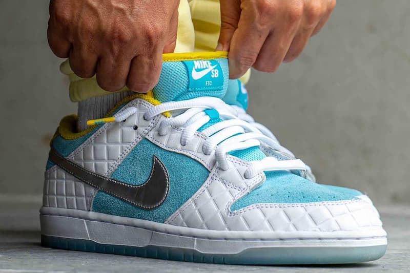 ftc nike sb dunk low white lagoon pulse metallic silver speed yellow DH7687-400 release date info store list buying guide photo price 