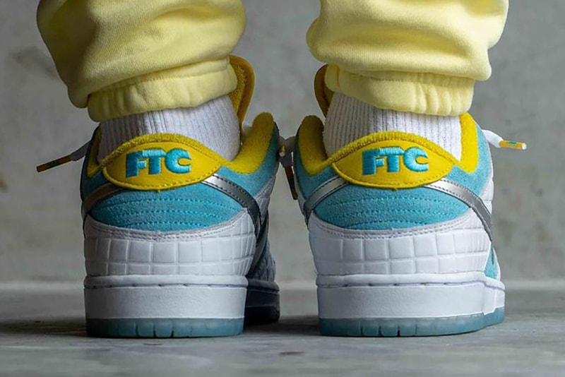 ftc nike sb dunk low white lagoon pulse metallic silver speed yellow DH7687-400 release date info store list buying guide photo price 