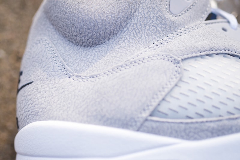 air michael jordan brand georgetown university hoyas 5 pe gray blue navy official release date info photos price store list buying guide