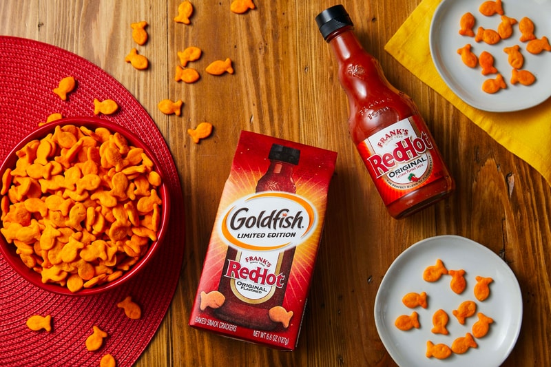 Goldfish Frank’s RedHot Hot Sauce-Flavored Crackers Pepperidge Farm