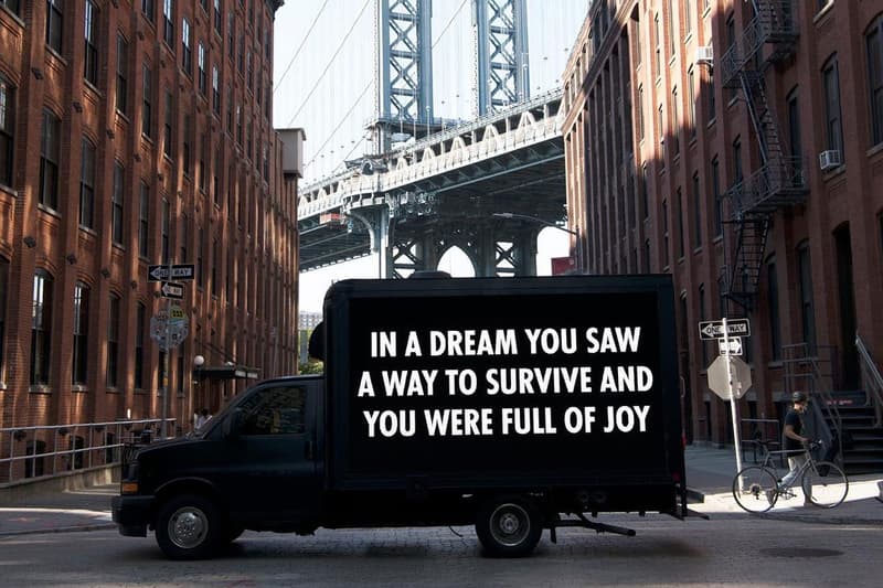 hauser wirth jenny holzer print editions in a dream artists for new york fundraiser